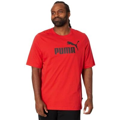 67881005 PUMA Ess Logo Tee T-shirt męski (opakowanie 1), Puma Czerwony, 4XL 67881005 PUMA Ess Logo Tee T-shirt męski (opakowanie 1), Puma Czerwony, 4XL