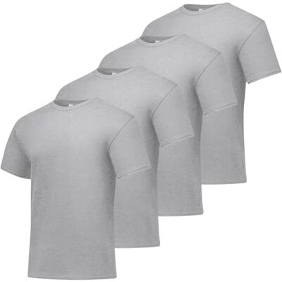 O5280-Light Steel-X-Large Hanes Zestaw koszulek męskich, bawełniana koszulka Essential-T, 4-pak, Hanes-Our Best koszulka z krótkim rękawem, super miękka bawełna, wielopak, Lekka stal, XL O5280-Light Steel-X-Large Hanes Zestaw koszulek męskich, bawełniana koszulka Essential-T, 4-pak, Hanes-Our Best koszulka z krótkim rękawem, super miękka bawełna, wielopak, Lekka stal, XL