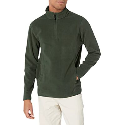 AE2017876_SUS Amazon Essentials Men's Kurtka polarowa z krótkim zamkiem, Leśna zieleń, S AE2017876_SUS Amazon Essentials Men's Kurtka polarowa z krótkim zamkiem, Leśna zieleń, S