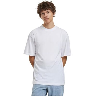 BY310 Build Your Brand Męski T-Shirt Tall Tee, Basic T-shirt dla mężczyzn, długi krój, luźny krój, rozmiary S 5XL, biały, XL BY310 Build Your Brand Męski T-Shirt Tall Tee, Basic T-shirt dla mężczyzn, długi krój, luźny krój, rozmiary S 5XL, biały, XL