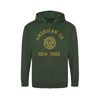 ACSZW4 DARK GREEN L AMERICAN COLLEGE USA Bluza z kapturem sweter z nadrukiem ciepłe ubrania mieszane mężczyźni i kobiety na co dzień model , zielony, L ACSZW4 DARK GREEN L AMERICAN COLLEGE USA Bluza z kapturem sweter z nadrukiem ciepłe ubrania mieszane mężczyźni i kobiety na co dzień model , zielony, L