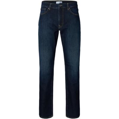 16101116-4967082 SELECTED MEN Slh196-Straight Cleo Flex Db 615 JNS Nos, niebieski (Dark Blue Denim), 30W / 32L 16101116-4967082 SELECTED MEN Slh196-Straight Cleo Flex Db 615 JNS Nos, niebieski (Dark Blue Denim), 30W / 32L