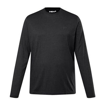 836307 Men Plus Męska koszulka z długim rękawem, duże rozmiary, duże rozmiary, rozmiar L-8XL, koszulka z długim rękawem, basic, okrągły dekolt, do 8 XL , czarny, 8XL 836307 Men Plus Męska koszulka z długim rękawem, duże rozmiary, duże rozmiary, rozmiar L-8XL, koszulka z długim rękawem, basic, okrągły dekolt, do 8 XL , czarny, 8XL
