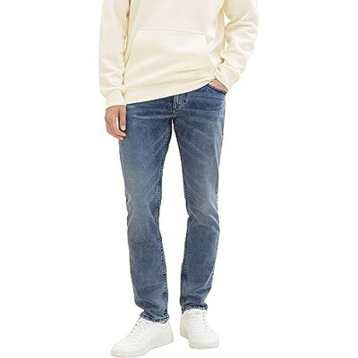 1008446-10280 TOM TAILOR Denim Męskie Jeansy 202212 Piers Slim, 10280 Light Stone Wash Denim, 33W / 34L 1008446-10280 TOM TAILOR Denim Męskie Jeansy 202212 Piers Slim, 10280 Light Stone Wash Denim, 33W / 34L