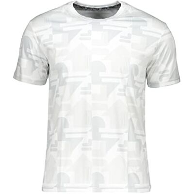 FAM0067 Fila Męska koszulka Recanti AOP Regular Tee, Jasna biała róża, S FAM0067 Fila Męska koszulka Recanti AOP Regular Tee, Jasna biała róża, S