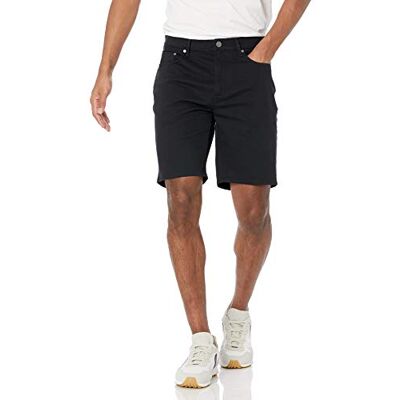 AEM20011SP21-Black-29 Amazon Essentials Men's Spodenki ze stretchem i 5 kieszeniami 23 cm slim fit, Czarny, 29 AEM20011SP21-Black-29 Amazon Essentials Men's Spodenki ze stretchem i 5 kieszeniami 23 cm slim fit, Czarny, 29