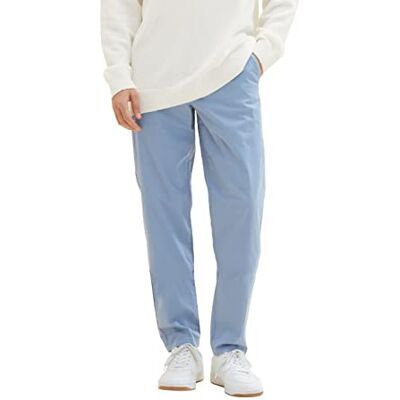 1035047 TOM TAILOR Męskie Luźne spodnie chinosy , 12364 Greyish Mid Blue, 29 1035047 TOM TAILOR Męskie Luźne spodnie chinosy , 12364 Greyish Mid Blue, 29