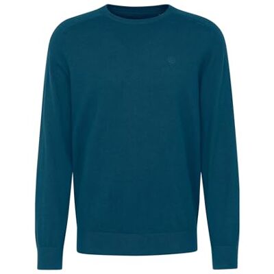 7400-65520B bugatti Męski sweter okrągły dekolt, niebieski, 3XL 7400-65520B bugatti Męski sweter okrągły dekolt, niebieski, 3XL