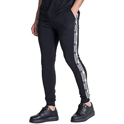 GKM003350 Gianni Kavanagh Męskie czarne Statement Joggers, L GKM003350 Gianni Kavanagh Męskie czarne Statement Joggers, L