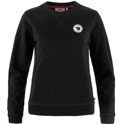 F87230 Fjällräven 1960 Logo Odznaka Okrągły Dekolt Sweter XS, Czarny, XS F87230 Fjällräven 1960 Logo Odznaka Okrągły Dekolt Sweter XS, Czarny, XS