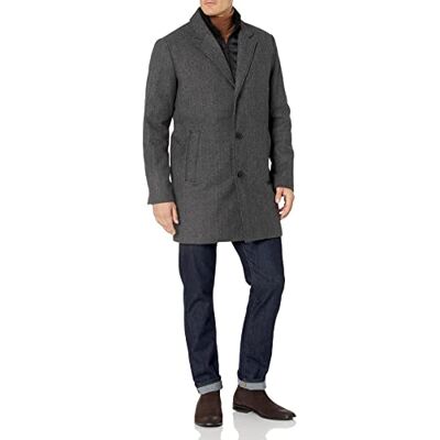 DM9XP993 Dockers Men's The Henry Wool Blend Top Coat, Charcoal Herringbone, 2X Big DM9XP993 Dockers Men's The Henry Wool Blend Top Coat, Charcoal Herringbone, 2X Big