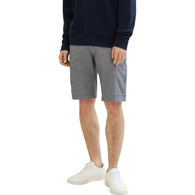 1042279 TOM TAILOR Denim Męskie szorty bermudy, 31072 Navy White Zigzag Structure, XS 1042279 TOM TAILOR Denim Męskie szorty bermudy, 31072 Navy White Zigzag Structure, XS