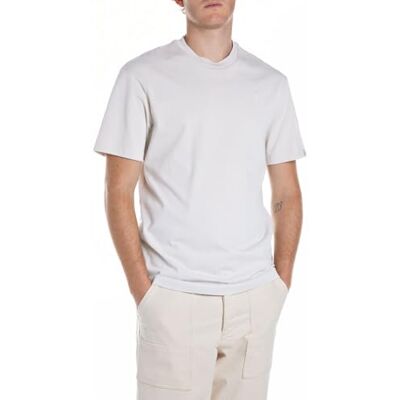 M3016 .000.23804 Replay T-shirt męski, 011 Natural White, M M3016 .000.23804 Replay T-shirt męski, 011 Natural White, M