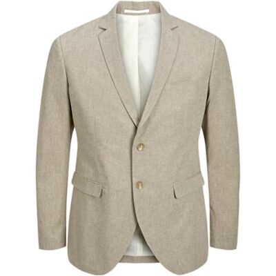 12240950-4715136 JACK & JONES Jprriviera marynarka męska Sn Jnr, beżowy, 134 12240950-4715136 JACK & JONES Jprriviera marynarka męska Sn Jnr, beżowy, 134