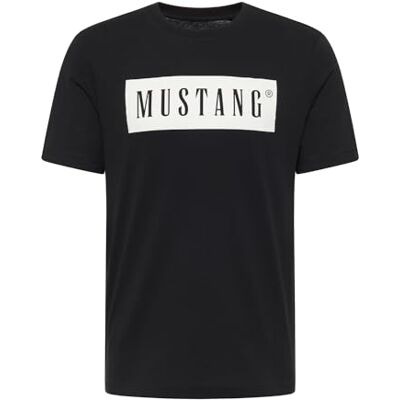 1014749-4142 MUSTANG Męski T-shirt Austin Regular Fit S-3XL biały czarny zielony bawełna, Black 4142, 3XL 1014749-4142 MUSTANG Męski T-shirt Austin Regular Fit S-3XL biały czarny zielony bawełna, Black 4142, 3XL