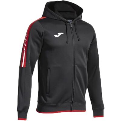 103707.106 Joma Bluza męska Olimpiada Kaptur Zamek błyskawiczny, czarny, czerwony, XL 103707.106 Joma Bluza męska Olimpiada Kaptur Zamek błyskawiczny, czarny, czerwony, XL