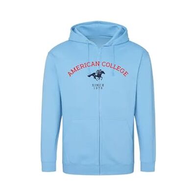 ACSZW3 SKY BLUE L AMERICAN COLLEGE USA Bluza sweter z nadrukiem ciepłe ubrania mieszane mężczyźni i kobiety na co dzień model , Turkus, L ACSZW3 SKY BLUE L AMERICAN COLLEGE USA Bluza sweter z nadrukiem ciepłe ubrania mieszane mężczyźni i kobiety na co dzień model , Turkus, L