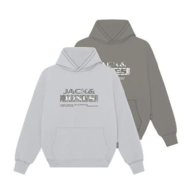 12291393-4937936 JACK & JONES Jcostance Branding Sweat Hood 2Pk Mp, Vapor Blue, XL 12291393-4937936 JACK & JONES Jcostance Branding Sweat Hood 2Pk Mp, Vapor Blue, XL