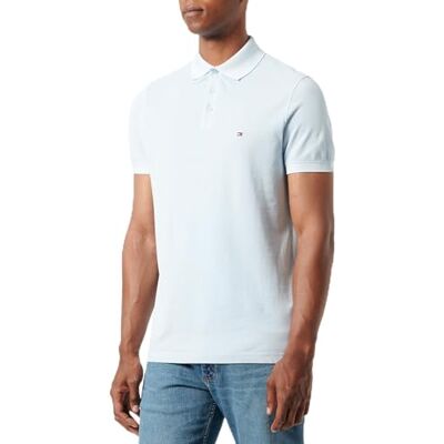 MW0MW34757C1OS Tommy Hilfiger Koszulka polo męska DYE REG, Niebieski (Breezy Blue), S MW0MW34757C1OS Tommy Hilfiger Koszulka polo męska DYE REG, Niebieski (Breezy Blue), S
