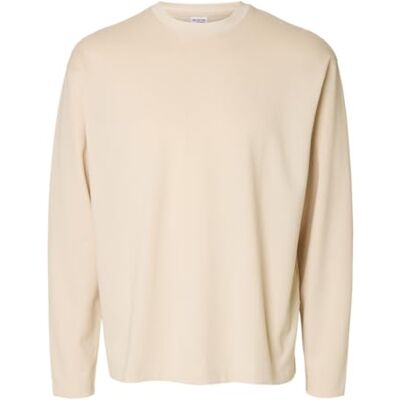 16097847-4752721 SELECTED HOMME SLHLOOSEOSCAR LS O-Neck Tee NOOS, owsianka, L 16097847-4752721 SELECTED HOMME SLHLOOSEOSCAR LS O-Neck Tee NOOS, owsianka, L