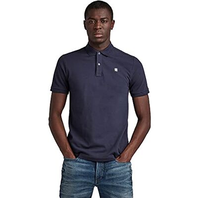 D11595-5864-6067 G-Star Raw Mężczyźni Dunda Slim Koszulka Polo, Sartho Blue, XXL D11595-5864-6067 G-Star Raw Mężczyźni Dunda Slim Koszulka Polo, Sartho Blue, XXL
