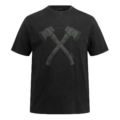 818521 JP 1880 Męski duży rozmiar, duże rozmiary, rozmiar L-8XL, t-shirt, strój ludowy, pół rękawy, nadruk z podwójnym toporem, styl vintage, nadruk na piersi, okrągły dekolt , czarny, 4XL 818521 JP 1880 Męski duży rozmiar, duże rozmiary, rozmiar L-8XL, t-shirt, strój ludowy, pół rękawy, nadruk z podwójnym toporem, styl vintage, nadruk na piersi, okrągły dekolt , czarny, 4XL