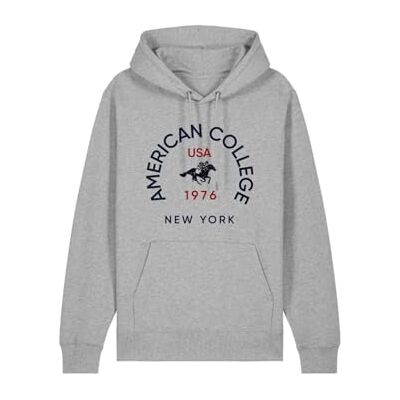 ACS25SW3 GREY M AMERICAN COLLEGE USA Bluza A Enfiler Szary Męski Rozmiar M Decontract, Szary, M ACS25SW3 GREY M AMERICAN COLLEGE USA Bluza A Enfiler Szary Męski Rozmiar M Decontract, Szary, M