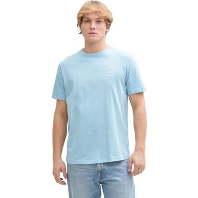 1045050 TOM TAILOR Denim T-shirt męski, 37696 Dusty Blue White Mini Stripe, L 1045050 TOM TAILOR Denim T-shirt męski, 37696 Dusty Blue White Mini Stripe, L