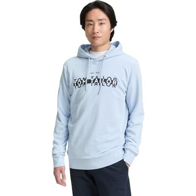 1047785 TOM TAILOR Bluza męska, 13302 Light Metal Blue, XS 1047785 TOM TAILOR Bluza męska, 13302 Light Metal Blue, XS