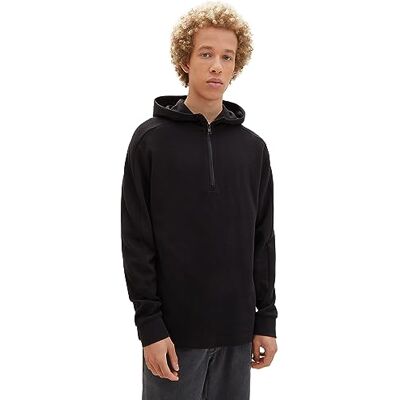 1039533 TOM TAILOR Denim Koszulka męska z długim rękawem, 2999 Black, S 1039533 TOM TAILOR Denim Koszulka męska z długim rękawem, 2999 Black, S