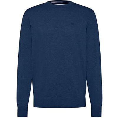 7400-55510A bugatti Męski sweter okrągły dekolt, Marine-370, 3XL 7400-55510A bugatti Męski sweter okrągły dekolt, Marine-370, 3XL