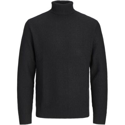 12248349-4370736 JACK&JONES PLUS Męski sweter z dzianiny JORKYLE Knit ROLL Neck PLS, czarny, 3XL, czarny, 3XL 12248349-4370736 JACK&JONES PLUS Męski sweter z dzianiny JORKYLE Knit ROLL Neck PLS, czarny, 3XL, czarny, 3XL