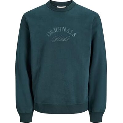 12286775-4895555 JACK & JONES Jorbleecker Branding Sweat Crew Bf, Forest River, XXL 12286775-4895555 JACK & JONES Jorbleecker Branding Sweat Crew Bf, Forest River, XXL