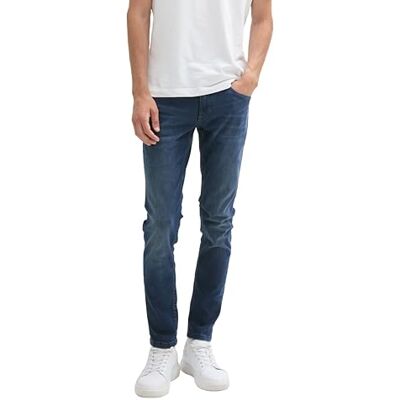 1043716 TOM TAILOR Męskie dżinsy Troy Slim Fit ze stretchem, 10172 – Mid Stone Blue Black Denim, 29W / 32L 1043716 TOM TAILOR Męskie dżinsy Troy Slim Fit ze stretchem, 10172 – Mid Stone Blue Black Denim, 29W / 32L