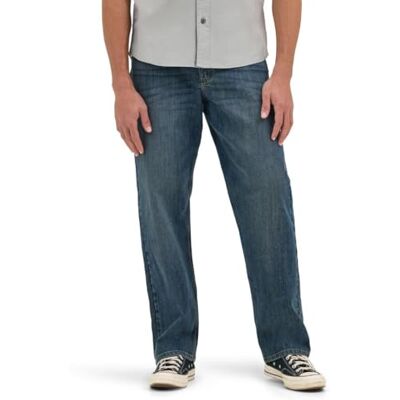 10MGW15MA Wrangler Genuine Men's Relaxed Fit Jeans Marine Ma 42 10MGW15MA Wrangler Genuine Men's Relaxed Fit Jeans Marine Ma 42