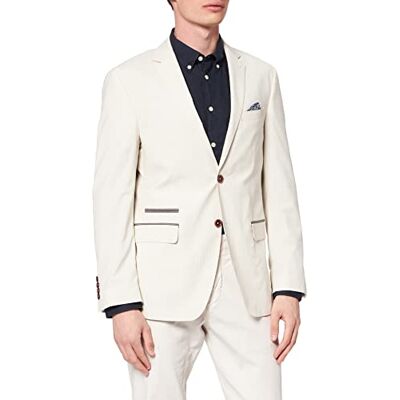 52352.79305.7820-7820 Pierre Cardin Męska marynarka Smart Casual Sakko Nicolas Airtouch Fineliner Streifen, Beżowy (Macadamia 7820), 58 52352.79305.7820-7820 Pierre Cardin Męska marynarka Smart Casual Sakko Nicolas Airtouch Fineliner Streifen, Beżowy (Macadamia 7820), 58
