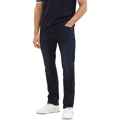 1037638 TOM TAILOR Męskie dżinsy Josh Regular Slim ze stretchem, 10170 – Blue Black Denim, 31W / 30L 1037638 TOM TAILOR Męskie dżinsy Josh Regular Slim ze stretchem, 10170 – Blue Black Denim, 31W / 30L