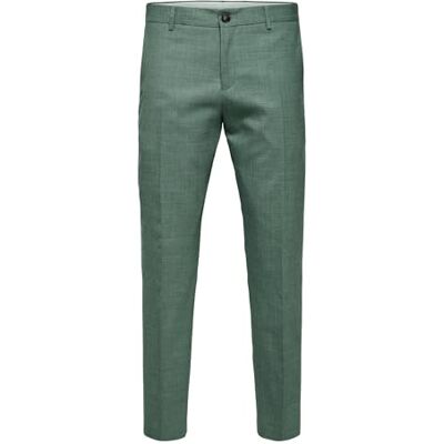 16087871 SELECTED HOMME Męskie spodnie garniturowe slim fit, jasnozielony (light green melange), 52 16087871 SELECTED HOMME Męskie spodnie garniturowe slim fit, jasnozielony (light green melange), 52