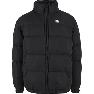 SP290 Southpole Męska kurtka zimowa Color Block Puffer Jacket, ciepła kurtka puchowa dla mężczyzn, regularny krój, czarny/czarny, L SP290 Southpole Męska kurtka zimowa Color Block Puffer Jacket, ciepła kurtka puchowa dla mężczyzn, regularny krój, czarny/czarny, L