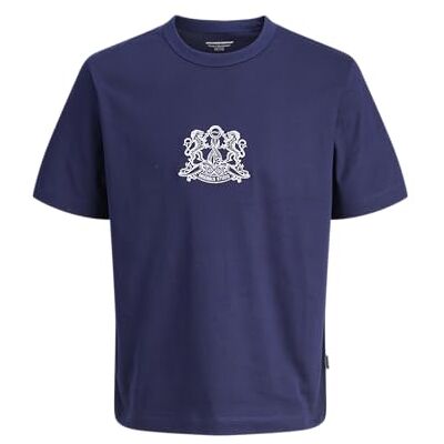 12283763-4830688 JACK & JONES Jorcambridge Emb Tee SS Crew Neck, Ocean Cavern, S 12283763-4830688 JACK & JONES Jorcambridge Emb Tee SS Crew Neck, Ocean Cavern, S