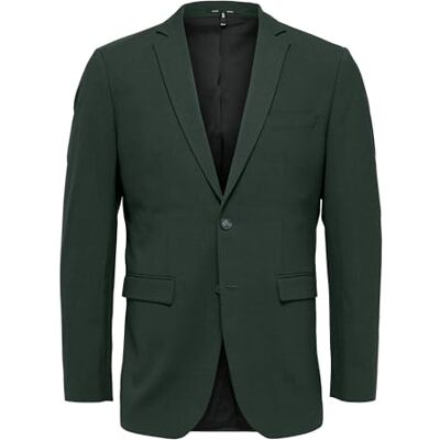 16085257 SELECTED HOMME męski blezer slim fit, ciemnozielony, 42 16085257 SELECTED HOMME męski blezer slim fit, ciemnozielony, 42