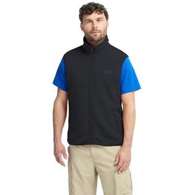 A65900_6000 Jack Wolfskin Lite Curl Vest M kamizelka męska, czarna, M, czarne, M A65900_6000 Jack Wolfskin Lite Curl Vest M kamizelka męska, czarna, M, czarne, M