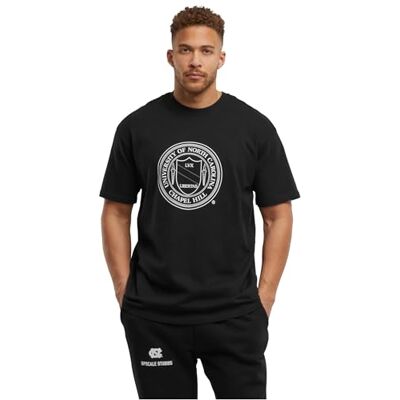 MT3723 Mister Tee Upscale męski T-shirt NC Seal Logo Tee, bardzo duży T-shirt z nadrukiem, 100% bawełna, rozmiary XS 5XL, czarny, M MT3723 Mister Tee Upscale męski T-shirt NC Seal Logo Tee, bardzo duży T-shirt z nadrukiem, 100% bawełna, rozmiary XS 5XL, czarny, M