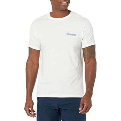 3CPFG0065-100-XL Columbia Męska koszulka z grafiką Pfg, Biały/trójkąt, XL 3CPFG0065-100-XL Columbia Męska koszulka z grafiką Pfg, Biały/trójkąt, XL