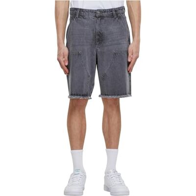 TB6668 Urban Classics M?skie szorty Open Edge Two Knee Denim Shorts New Grey Washed 32, New Grey Washed, 32 TB6668 Urban Classics M?skie szorty Open Edge Two Knee Denim Shorts New Grey Washed 32, New Grey Washed, 32