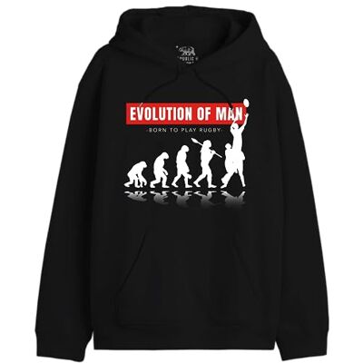 UXREPCZSW030 Republic Of California "Evolution of rugby" Bluza męska, czarna, rozmiar XS, czarny, S UXREPCZSW030 Republic Of California "Evolution of rugby" Bluza męska, czarna, rozmiar XS, czarny, S