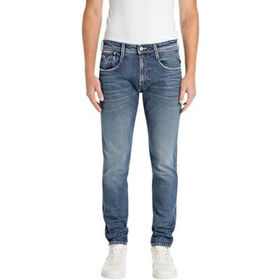 M914P .000.727 742 Replay Męskie dżinsy Slim Fit Anbass oryginalna kolekcja, 009 Medium Blue, 29W / 34L M914P .000.727 742 Replay Męskie dżinsy Slim Fit Anbass oryginalna kolekcja, 009 Medium Blue, 29W / 34L