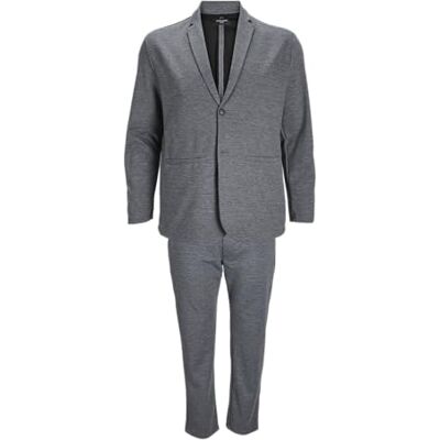 12248285-4369915 JACK&JONES PLUS Męski garnitur JPRBLABECK Suit PLS, szary melanż, 4XL, szary melanż, 4XL 12248285-4369915 JACK&JONES PLUS Męski garnitur JPRBLABECK Suit PLS, szary melanż, 4XL, szary melanż, 4XL