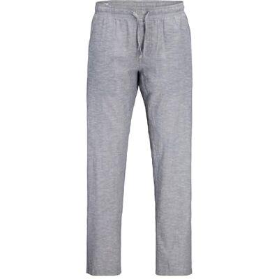 12248606 JACK & JONES Męskie spodnie Jpstkane Jjsummer Linen Blend Jogger Sn, Wyblakły dżins Szczegóły: melanż, M 12248606 JACK & JONES Męskie spodnie Jpstkane Jjsummer Linen Blend Jogger Sn, Wyblakły dżins Szczegóły: melanż, M