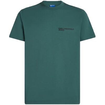 A1M17003 Karl Lagerfeld Jeans, Męska koszulka z krótkim rękawem Essential Logo Tee, Slim Fit, balsam, L, zielony, L A1M17003 Karl Lagerfeld Jeans, Męska koszulka z krótkim rękawem Essential Logo Tee, Slim Fit, balsam, L, zielony, L